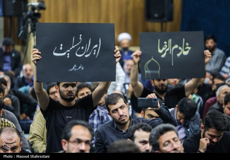 دسته بزرگ عزاداری هیئات دانشجویی بهمناسبت شهادت رئیسجمهور