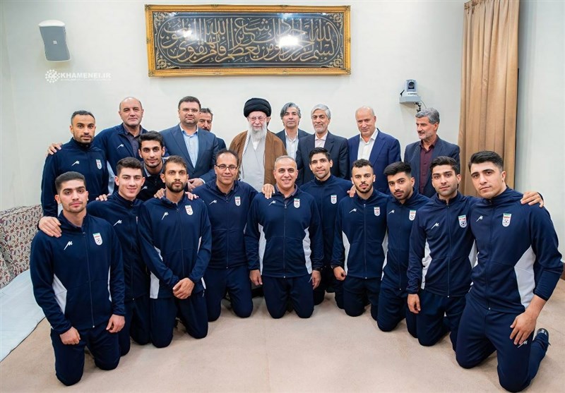 دیدار ملیپوشان فوتسال با مقام معظم رهبری