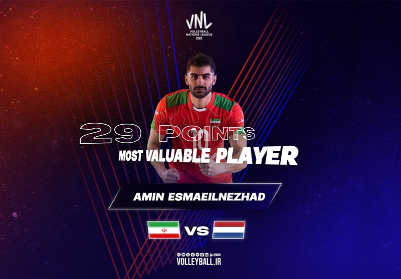 اسماعیلنژاد؛ امتیازآورترین بازیکن ایران برابر هلند