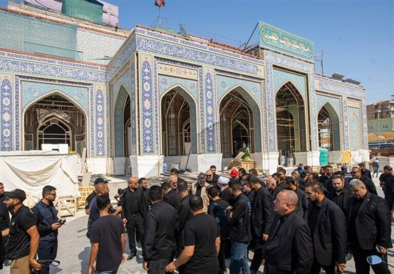 آمادهسازی سازه جدید تل زینبیه برای میزبانی از زائران اربعین