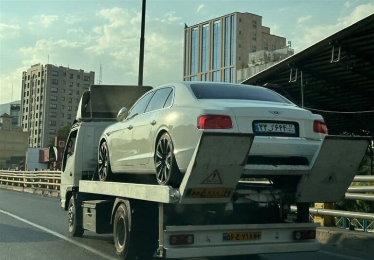 خودروی لوکس و غیرمجاز “بنتلی” چگونه پلاک شده است؟!