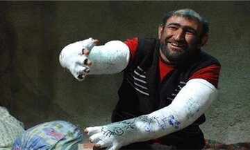 بازیگر سریال پایخت و همسرش در کنار دریا/ عکس