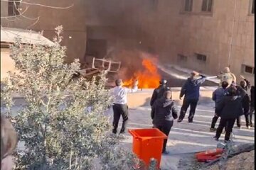 آتشسوزی در دانشگاه تهران شمال