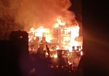 باز هم آتش، باز هم ویرانی/ بازار امامزاده ابراهیم شفت در آتش سوخت