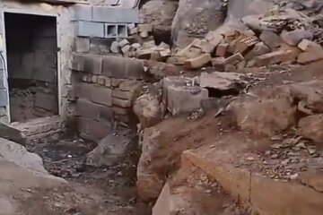 «فرونشت» زمین در برزُک کاشان منجر به کشف ورودی «غار» شد