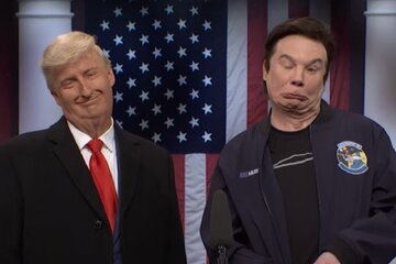کمدین مشهور ایلان ماسک و ترامپ را به سخره گرفت