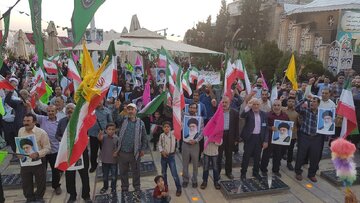 خروش حماسی مردم کرمان در حمایت از نیروهای مسلح