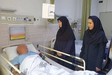 عیادت معاون پزشکیان از حادثهدیدگان حملات اسرائیل