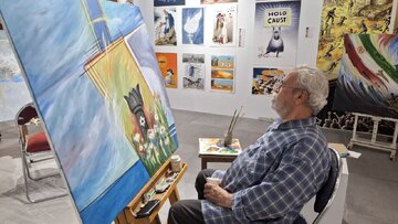 واکنش هنری هنرمندان به تعرض رژیم صهیونیستی