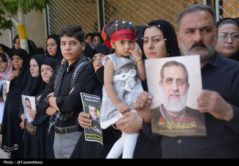 کرمانشاه در سوگ سردار رشید اسلام/ وداع باشکوه با حاج رمضان + فیلم و تصاویر