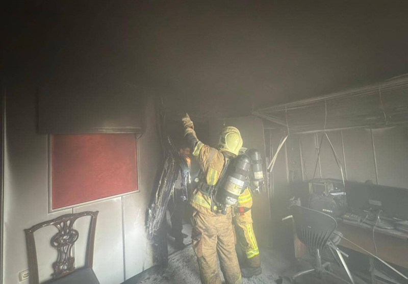 آتشسوزی در پاساژ ۳طبقه سبز میدان بازار بزرگ تهران