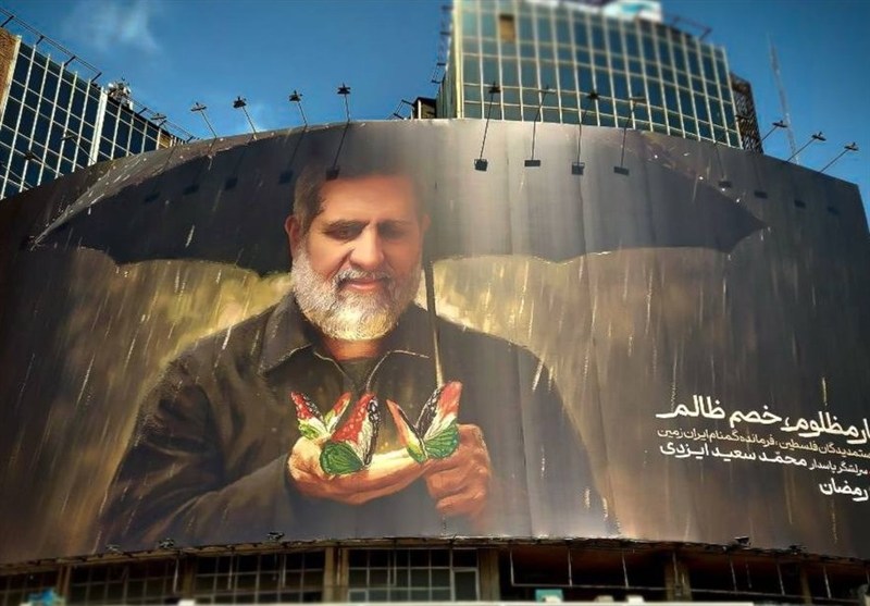 جدیدترین دیوارنگاره میدان ولیعصر(عج) / حاج رمضان زیر باران