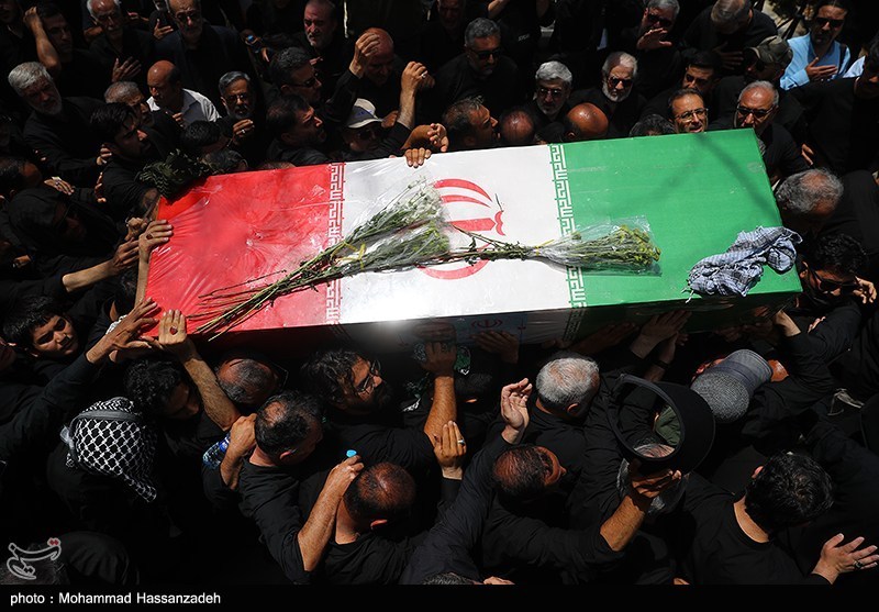 خاکسپاری ۲۶۳ شهید حمله اسرائیل به ایران، در تهران