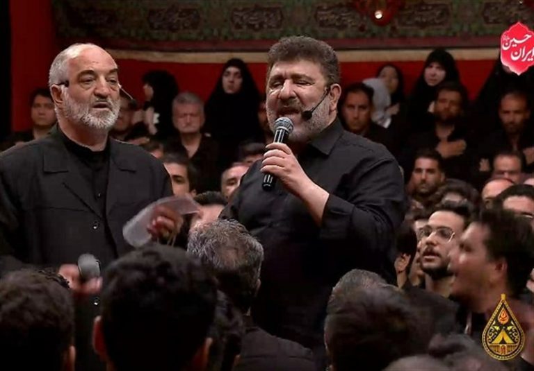 مداحی شورانگیز نریمان پناهی و حدادیان در حسینهی مُعلی