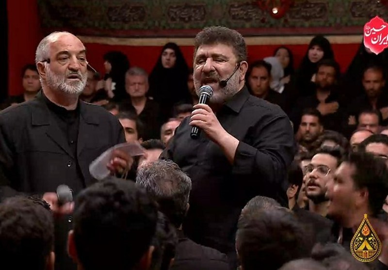 مداحی شورانگیز نریمان پناهی و حدادیان در حسینهی مُعلی