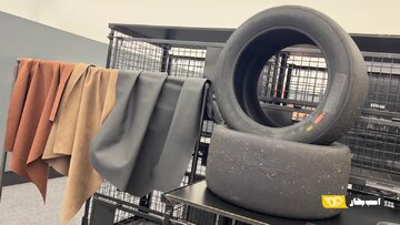 مرسدس بنز از لاستیکهای قدیمی چرم لوکس ساخت!