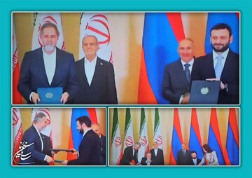 امضای تفاهم‌نامه همکاری‌ سینمایی ایران و ارمنستان در حضور پزشکیان