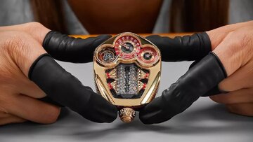 ترکیب الماس، یاقوت و موتور ۱۶ سیلندر در یک شاهکار تماشایی / عکس