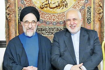 ظریف به دیدار سیدمحمد خاتمی رفت + عکس