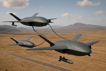 پهپاد پنهانکار با قابلیت سوختگیری هوایی