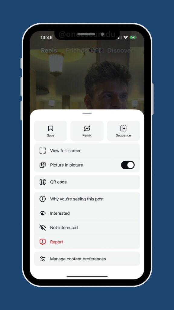 قابلیت Picture-in-Picture برای تماشای ریلز در اینستاگرام
