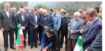 آیین کلنگزنی زیرگذر میدان وحدت رودبار برگزار شد