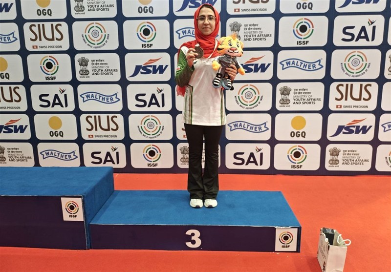 جام جهانی تیراندازی جوانان|برنز تپانچه ۱۰ متر دختران برای فاطمه شکاری