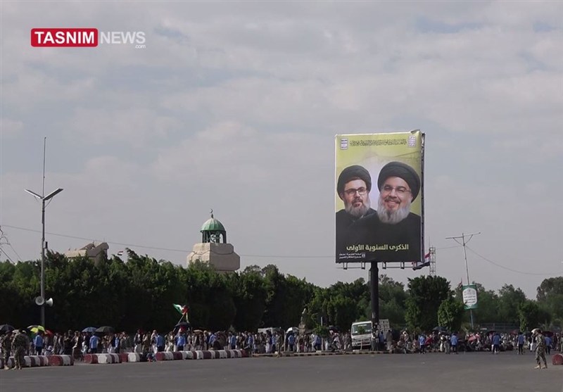 حضور اوحدی در مراسم سالگرد شهادت سید حسن نصرالله در بیروت