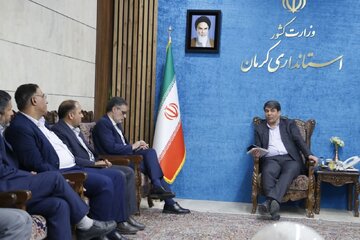 دیدار مدیرکل جدید صدا و سیمای کرمان با استاندار