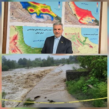 غرقابی ۴ پل آبنما در فومن به دلیل شدت بارشها