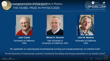 برندگان جایزه نوبل فیزیک ۲۰۲۵ معرفی شدند / گامی بلند در دنیای کوانتوم