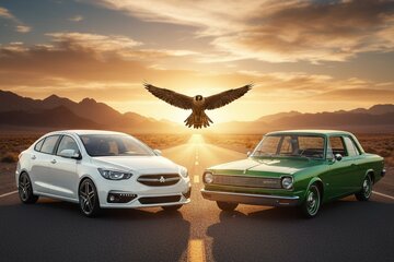 شاهین آمریکایی در کنار شاهین ایرانی