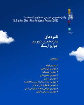 نامزدهای پانزدهمین دوره جوایز ایسفا اعلام شد