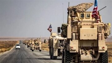 کاروان بزرگ نظامی آمریکا به پایگاه الحریر در اربیل وارد شد