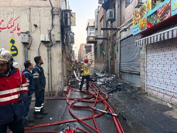 گزارش یک آتش سوزی در منزل مسکونی