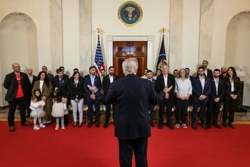 دیدار ترامپ با گروگانهای پیشین اسرائیلی در کاخ سفید