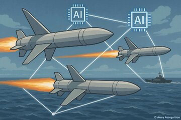 موشکهایی که با هم حرف میزنند! / کلاهک موشک، مجهز به هوش مصنوعی