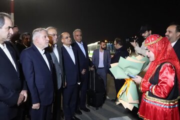 وزیر میراث فرهنگی، گردشگری و صنایع دستی وارد گیلان شد