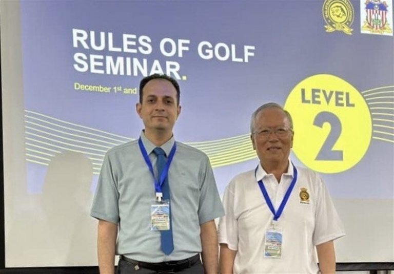 مارشال سوپرلیگ گلف ایران گواهینامه داوری درجه ۲ بینالمللی گرفت