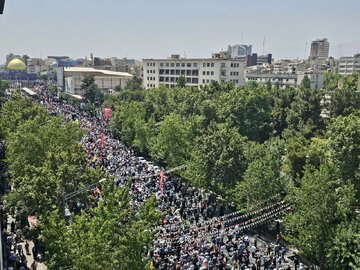 برگزاری راهپیمایی مردم خراسان شمالی همزمان با سراسر کشور