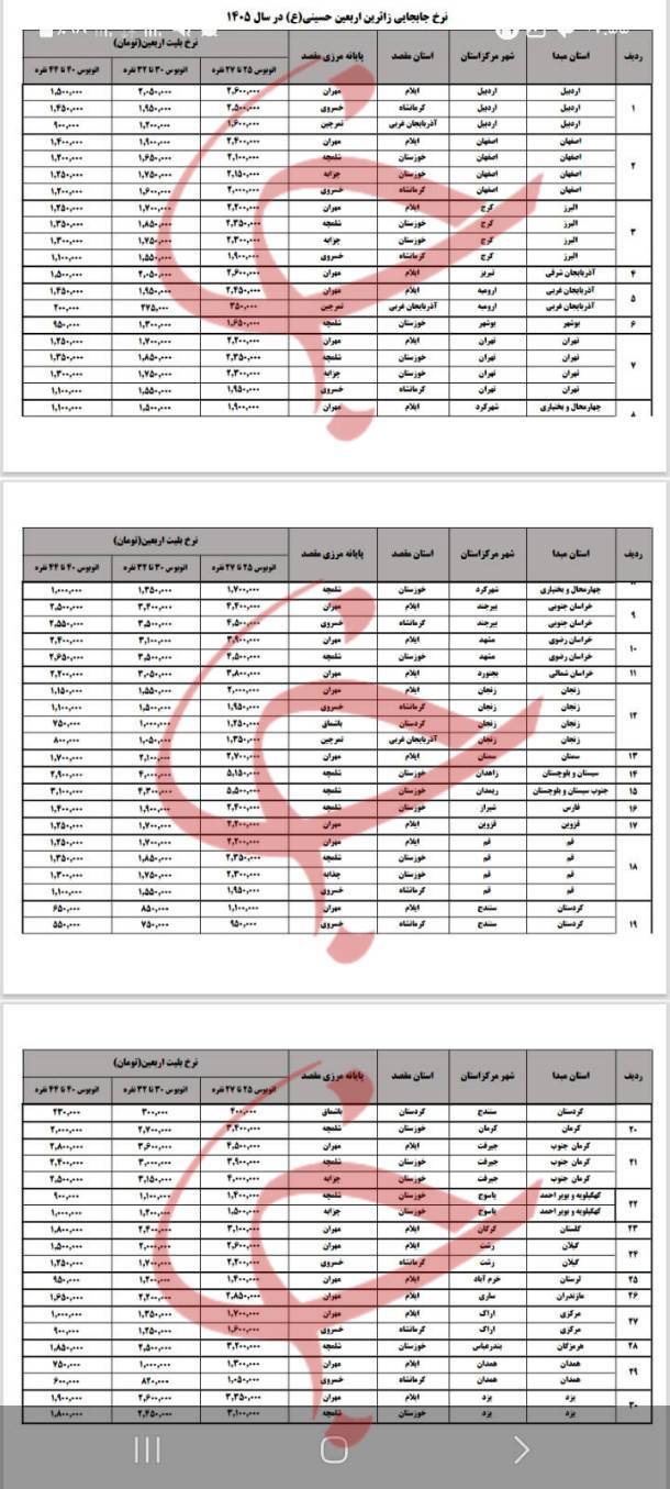 پیشفروش اینترنتی بلیت اتوبوس اربعین آغاز شد/ افزایش ۳۰ تا ۵۰ درصدی نرخ بلیت