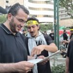 هنرمندان مقاومت به سوگ رهبر شهید نشستند