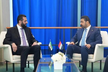 دیداری مهم در نیویورک برای اولین بار؛ دست دادن و در آغوش کشیدن الزیدی با الشرع برای نفت، امنیت، منطقه و چگونگی دور زدن هرمز