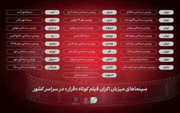 سینماهای میزبان «قرار سوم» معرفی شدند