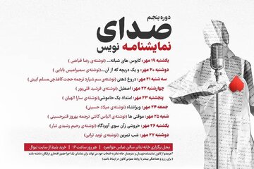 «صدای نمایشنامه‌نویس» با اجرای ۹ نمایشنامه در خانه تئاتر